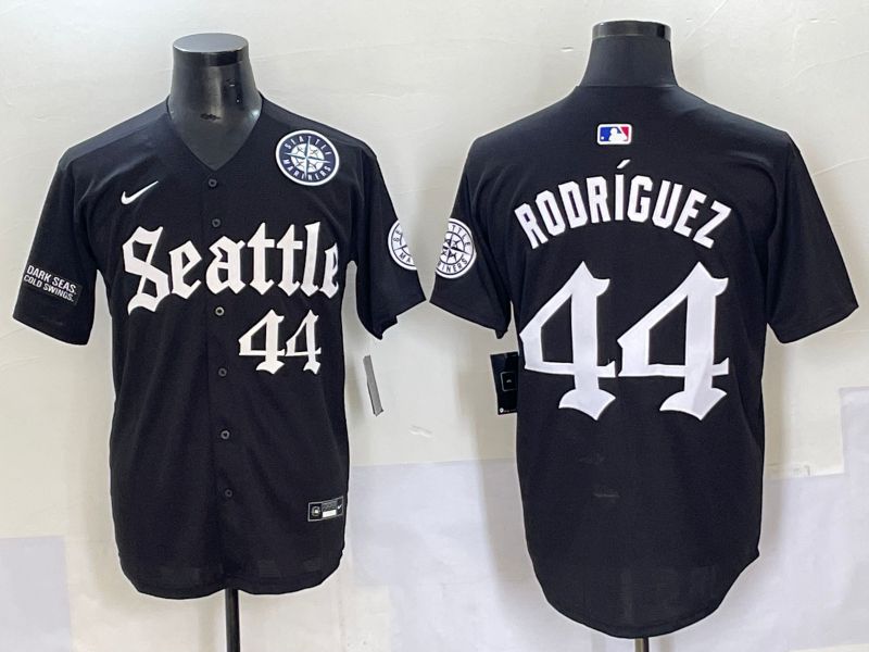 Men 2025 Seattle Mariners #44 Rodriguez Five generations Joint Name Nike MLB Jersey style 10->seattle mariners->MLB Jersey